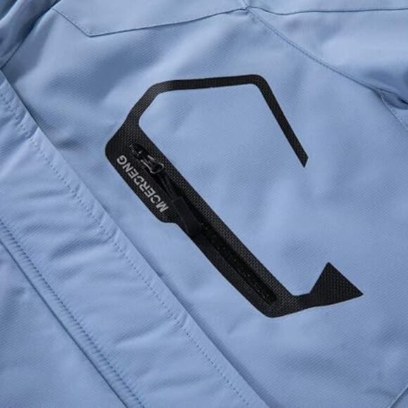 Moerdeng Women's Blue Waterproof Mountain Ski Winter Snow Coat Size Large NWOT - Picture 4 of 6